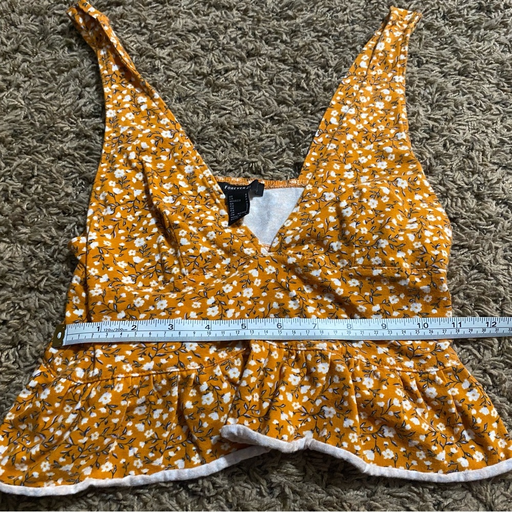 Forever21 Floral Crop Top Tank - Picture 3 of 6